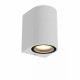 Applique da esterno con struttura in alluminio arrotondata dal design moderno