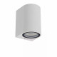 Applique da esterno con struttura in alluminio arrotondata dal design moderno