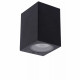Applique da esterno con struttura in alluminio cubica dal design moderno