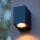 Applique da esterno con struttura in alluminio cubica dal design moderno