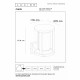 Applique da esterno con struttura in alluminio moderna e diffusore in pvc