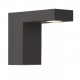 Applique da esterno con struttura moderna in alluminio e diffusore a led