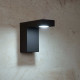 Applique da esterno con struttura moderna in alluminio e diffusore a led