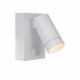 Applique da esterno in alluminio diffusore orientabile e sensore di movimento