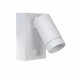 Applique da esterno in alluminio diffusore orientabile e sensore di movimento
