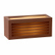 Applique da esterno rettangolare con struttura in alluminio dalle linee moderne