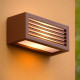 Applique da esterno rettangolare con struttura in alluminio dalle linee moderne