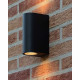 Applique da esterno struttura alta in alluminio arrotondata dal design moderno