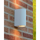 Applique da esterno struttura alta in alluminio arrotondata dal design moderno