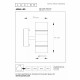 Applique a LED da esterno in acciaio e doppio diffusore dal design moderno