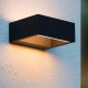 Applique da esterno struttura in alluminio e diffusore a led dal design moderno