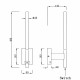 Applique da parete a LED con punto di ricarica USB