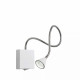 Applique da parete a LED con struttura in metallo e diffusore orientabile