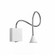 Applique da parete a LED con struttura in metallo e diffusore orientabile