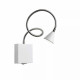Applique da parete a LED con struttura in metallo e diffusore orientabile