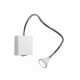 Applique da parete a LED con struttura in metallo e diffusore orientabile