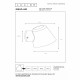 Applique da parete a LED per esterni con struttura in alluminio design moderno
