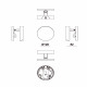 Applique da parete con diffusore a LED dimmerabile dal design moderno