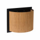 Applique da parete con diffusore in rotan e struttura in metallo moderna