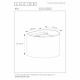 Applique da parete con LED dimmerabile e struttura in alluminio rotonda moderna