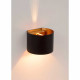 Applique da parete con LED dimmerabile e struttura in alluminio rotonda moderna