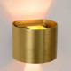 Applique da parete con LED dimmerabile e struttura in alluminio rotonda moderna