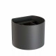 Applique da parete con LED dimmerabile e struttura in alluminio rotonda moderna