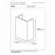 Applique da parete con struttura cubica in cemento dal design moderno