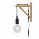 Applique da parete con struttura in legno dal design moderno e minimalista