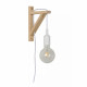 Applique da parete con struttura in legno dal design moderno e minimalista