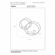 Applique da parete con struttura in metallo dalle linee moderne
