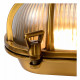 Applique da parete da esterno struttura in alluminio ovale diffusore in vetro