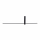 Applique da parete grande a LED con struttura in alluminio dal design moderno