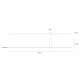 Applique da parete grande a LED con struttura in alluminio dal design moderno
