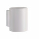 Applique da parete in alluminio con struttura tubolare dal design moderno