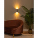 Applique da parete in alluminio dal design moderno con doppia lampadina
