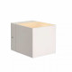 Applique da parete in alluminio verniciato a forma di cubo dal design moderno