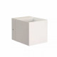 Applique da parete in alluminio verniciato a forma di cubo dal design moderno