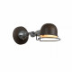 Applique da parete in metallo in stile industrial con diffusore orientabile