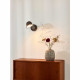 Applique da parete in metallo in stile industrial con diffusore orientabile