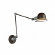 Applique da parete in stile industrial con braccio e diffusore orientabile