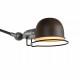 Applique da parete in stile industrial con braccio e diffusore orientabile