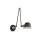 Applique da parete in stile industrial con braccio e diffusore orientabile