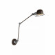 Applique da parete in stile industrial con braccio e diffusore orientabile