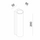 Applique da parete per esterni con doppio LED e struttura in alluminio