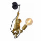 Applique da parete struttura in metallo e scimmietta pvc dal design moderno