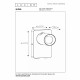 Applique in alluminio LED integrato orientabile e dimmerabile dal design moderno