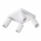 Faretti da soffitto con struttura in alluminio orientabile dal design moderno