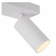 Faretti da soffitto moderno con struttura in alluminio e diffusori orientabili