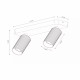 Faretti da soffitto moderno con struttura in alluminio e diffusori orientabili